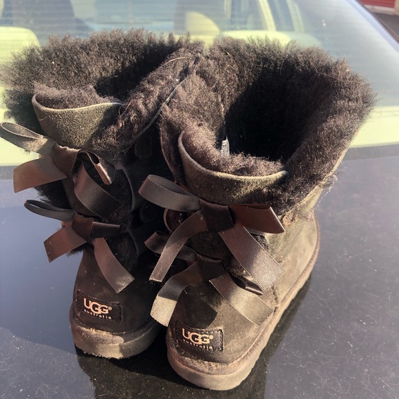 UGG Australia Bailey Bow II 1002954 Women’s Gray Winter Boots Size 7 - Picture 11 of 14